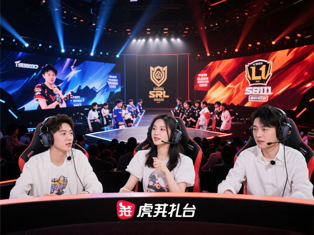 虎牙平台直播LOL全球总决赛，明星主播陪聊互动不停